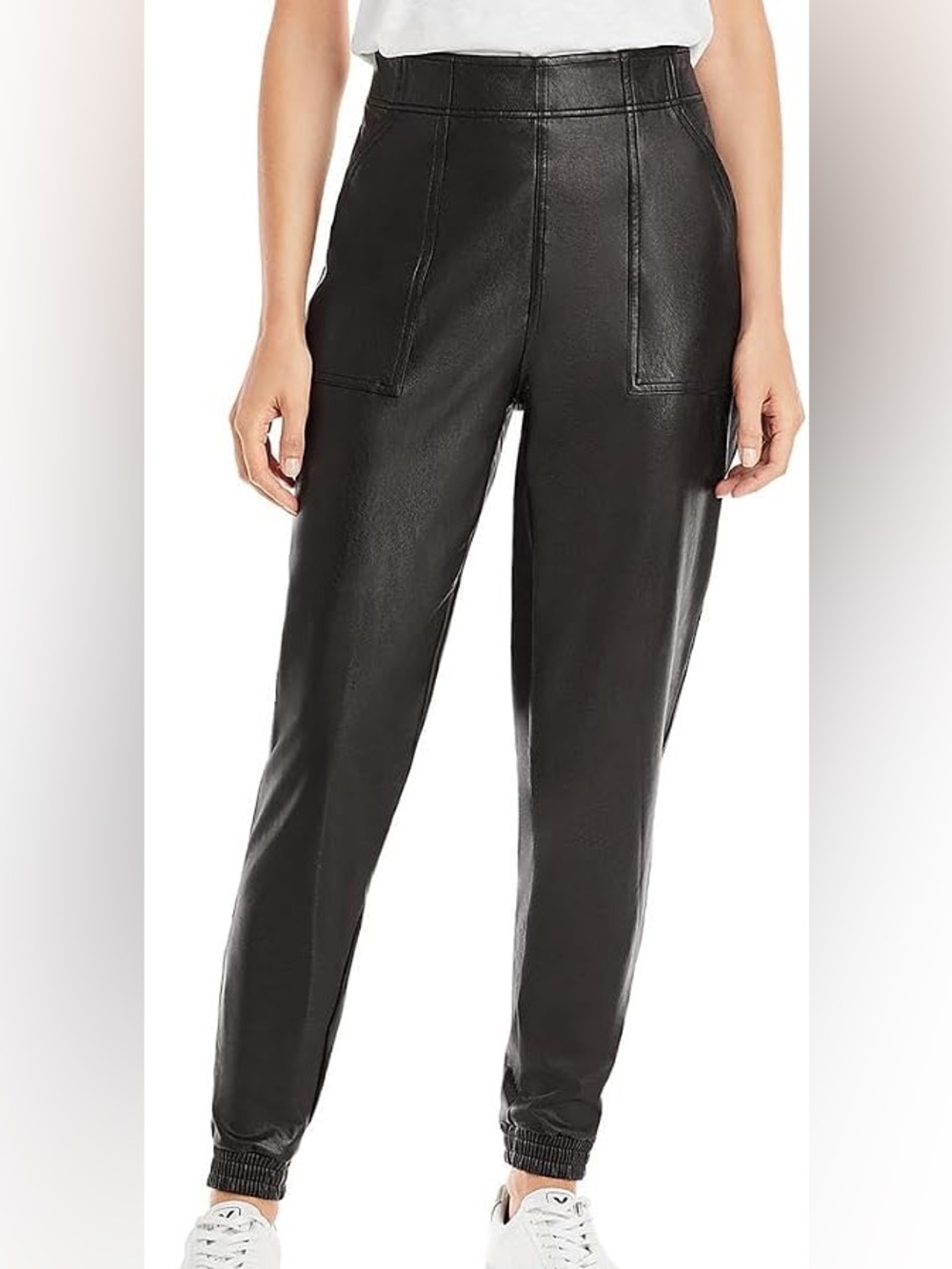 Spanx Faux Leather Joggers Size Medium